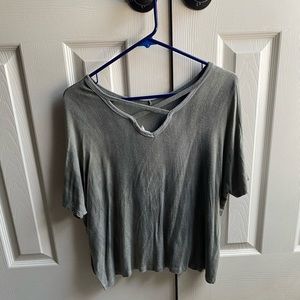 green cross back shirt